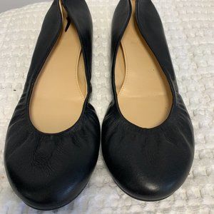 NWOT J.Crew Black Cece Ballet Flat" in Genuine Italian Leather